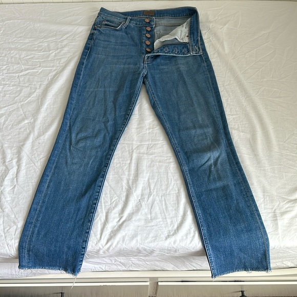 Mother the pixie dazzler ankle fray in wash beginners luck *flawed - Picture 2 of 16